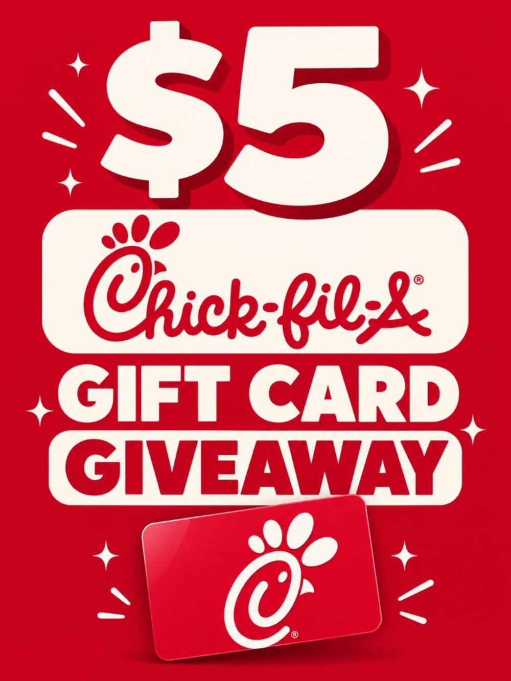 $5 Chick-fil-A Gift Card Giveaway!